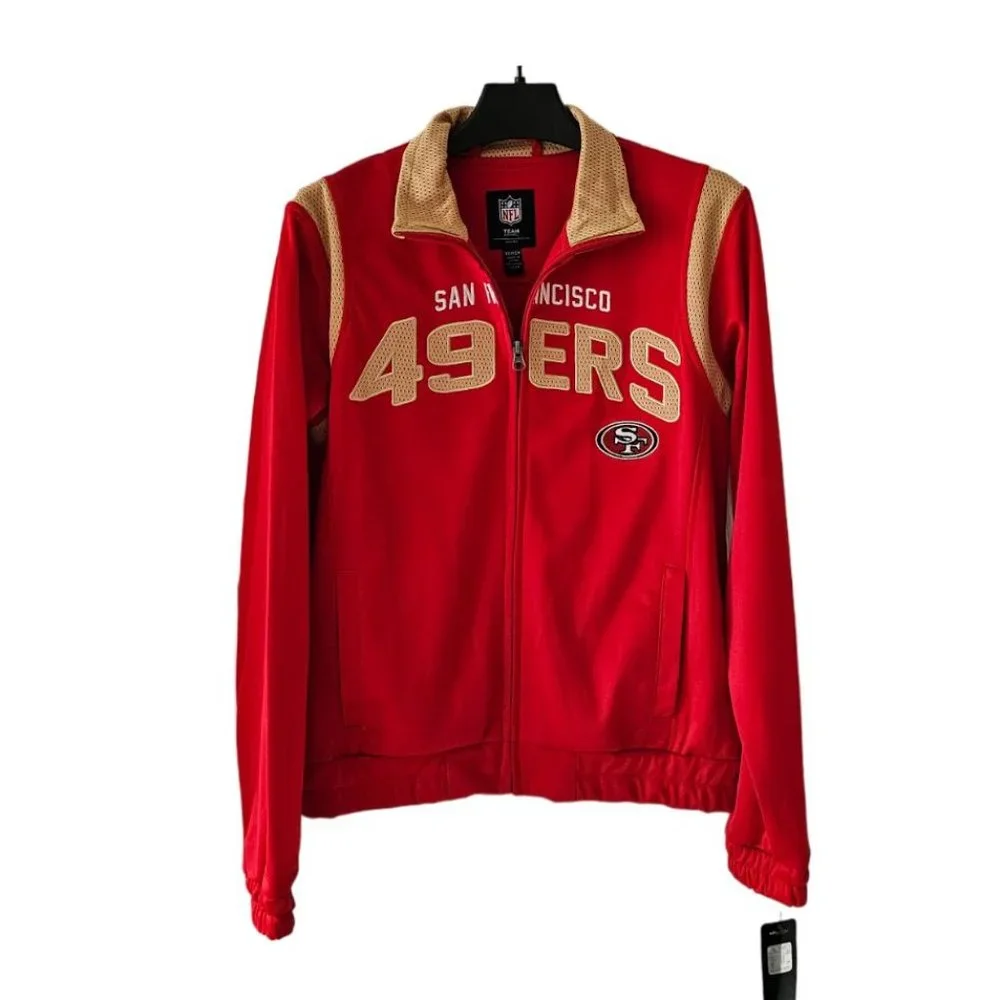 NFL Team G-III Apparel San Francisco 49ers Jacket | NWT | XS | Red Gold BLK WHT - Picture 1 of 16
